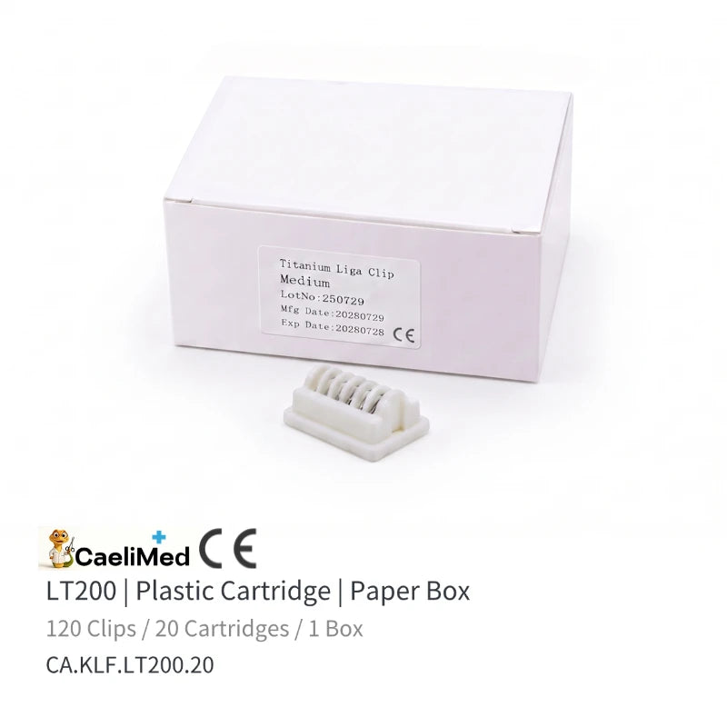 Titanium Ligation Clips 20 Cartridges/ Box