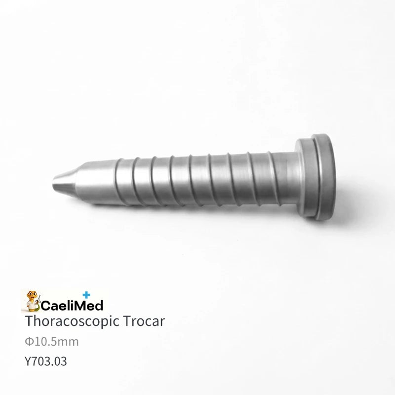 Reusable Thoracoscopic Trocar, Stainless Steel Trocars 5.5/8.510.5/12.5mm Thoracoscopy Instruments, Endoscopy Thoracic Trocar