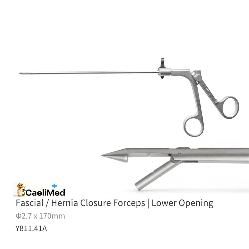 Reusable Laparoscopic Suture Passer, Port Closure Forceps for Hernia Repair | Minimally Invasive Surgical Instrument