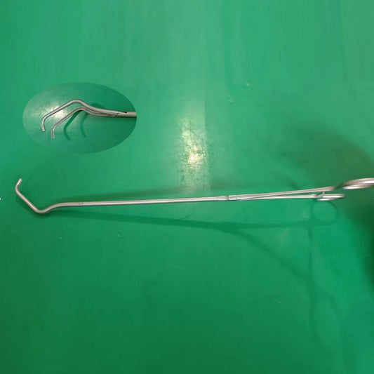 Stainless Steel Thoracic Surgical Hemostatic Forceps - Curved Kelly Clamp for Thoracoscopic Surgery, General Surgical Practice