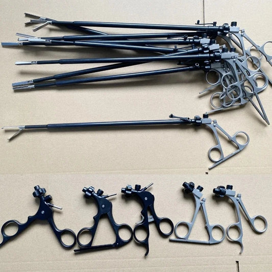 OEM/ODM Factory Direct Reusable Laparoscopic Forceps & Scissors, Detachable Kit Compatible with STORZ for Endoscopic Practice