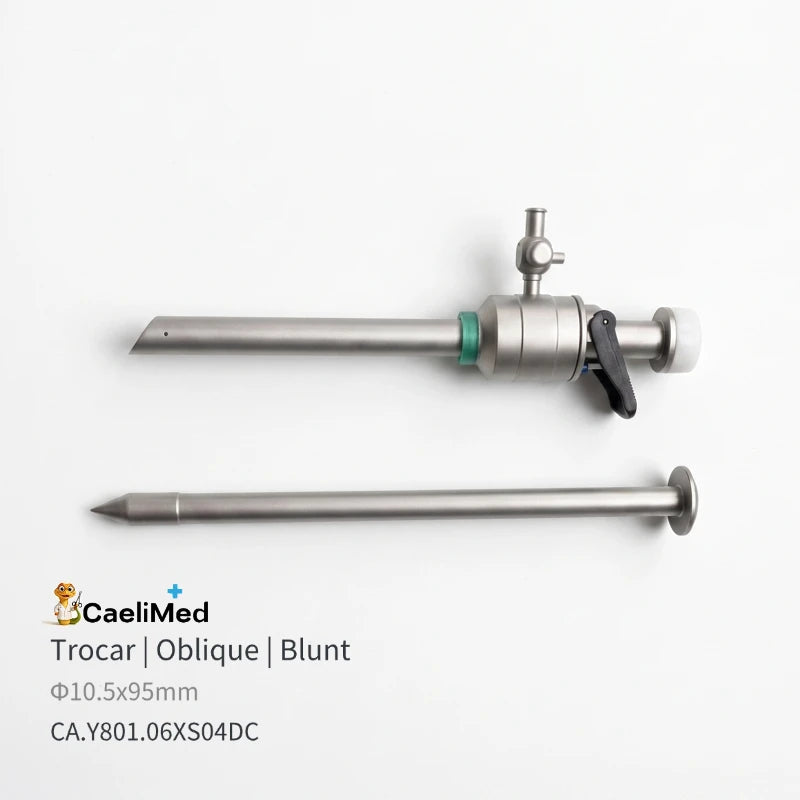 Factory Direct Heavy-Duty Reusable Laparoscopic Trocars, Autoclavable Surgical Piercing Set with Flip-Seal Anti-Gas Leak Valve