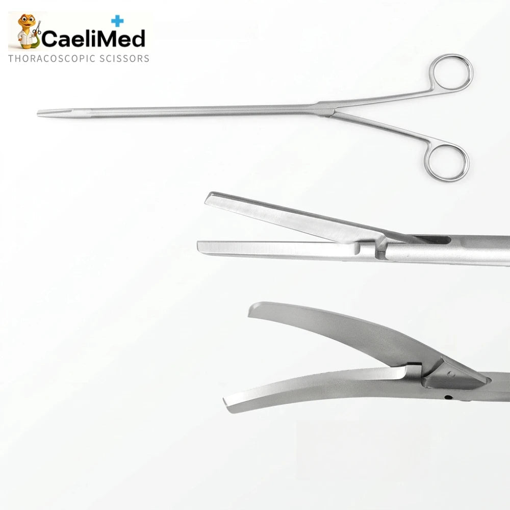 Reusable Thoracoscopic Needle Holder, Stainless Steel Thoracic Grasping Forceps for Thoracoscopy, Thoracotomy Surgery Practice