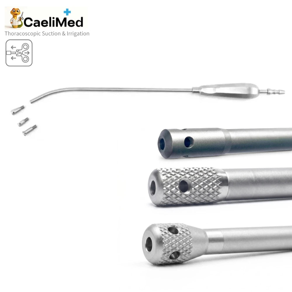 3 in 1 Detachable Suction & Irrigation Tube | Φ5×330mmReusable VATS Thoracic Surgical Instrument for Thoracoscopic Surgery