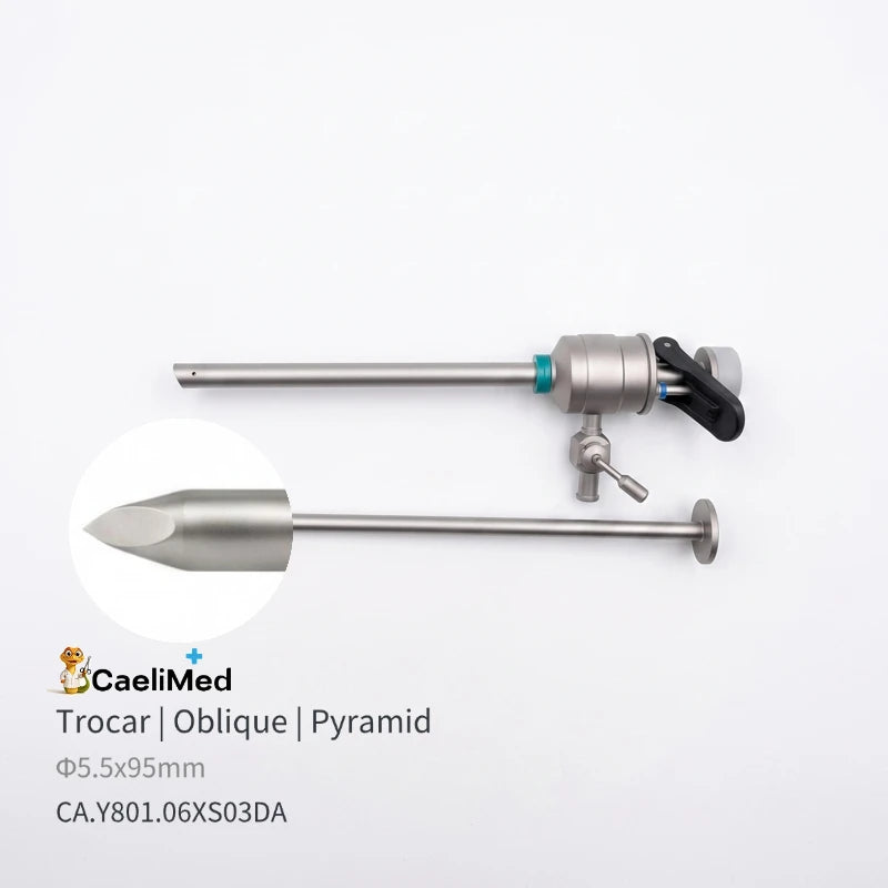 Factory Direct Heavy-Duty Reusable Laparoscopic Trocars, Autoclavable Surgical Piercing Set with Flip-Seal Anti-Gas Leak Valve