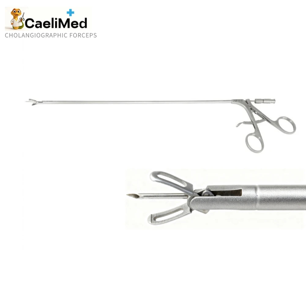 Cholangiography Forceps, Stainless Steel Surgical Instrument