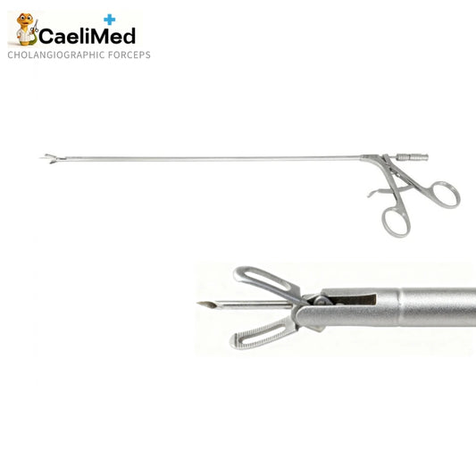 Cholangiography Forceps, Stainless Steel Surgical Instrument