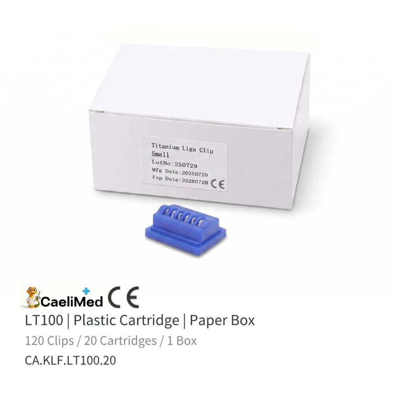 Titanium Ligation Clips 20 Cartridges/ Box