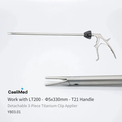 Reusable Titanium Clip Applier for Models LT200, LT300, and LT400 Stainless Steel Surgical Endoscopic Tools for Practice