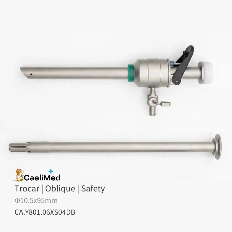 Factory Direct Heavy-Duty Reusable Laparoscopic Trocars, Autoclavable Surgical Piercing Set with Flip-Seal Anti-Gas Leak Valve