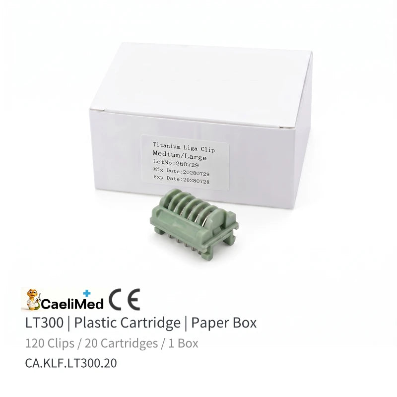 Titanium Ligation Clips 20 Cartridges/ Box