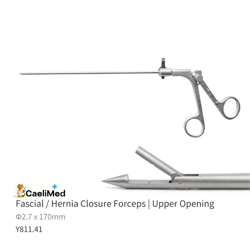 Reusable Laparoscopic Suture Passer, Port Closure Forceps for Hernia Repair | Minimally Invasive Surgical Instrument