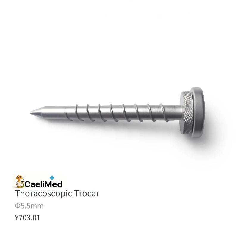 Reusable Thoracoscopic Trocar, Stainless Steel Trocars 5.5/8.510.5/12.5mm Thoracoscopy Instruments, Endoscopy Thoracic Trocar