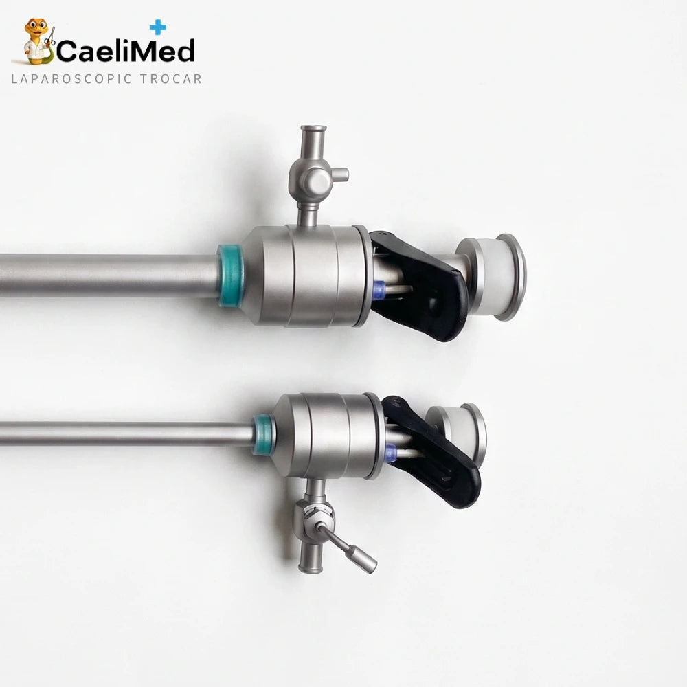Factory Direct Heavy-Duty Reusable Laparoscopic Trocars, Autoclavable Surgical Piercing Set with Flip-Seal Anti-Gas Leak Valve