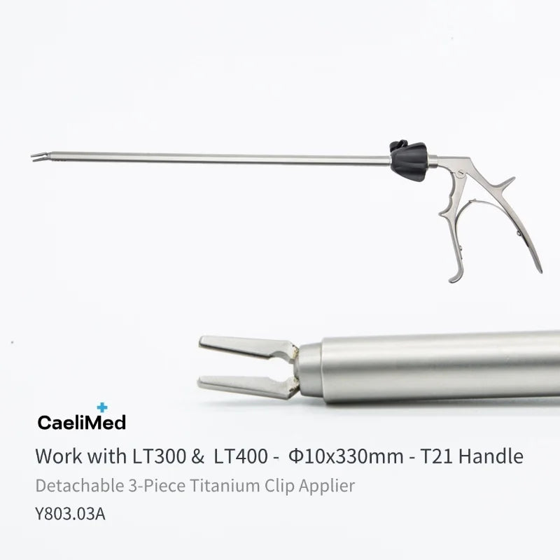 Reusable Titanium Clip Applier for Models LT200, LT300, and LT400 Stainless Steel Surgical Endoscopic Tools for Practice