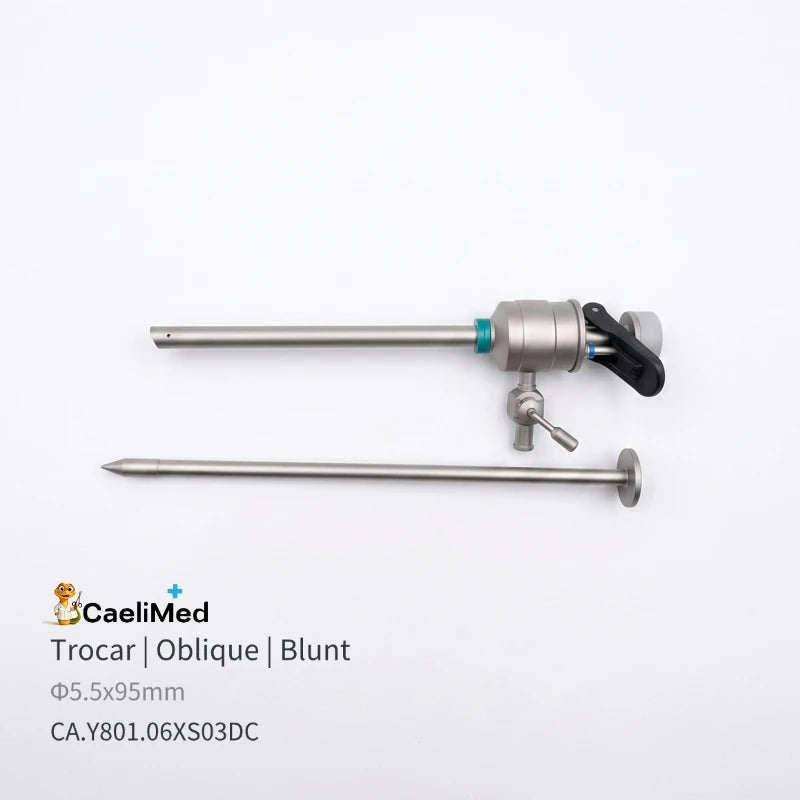 Factory Direct Heavy-Duty Reusable Laparoscopic Trocars, Autoclavable Surgical Piercing Set with Flip-Seal Anti-Gas Leak Valve