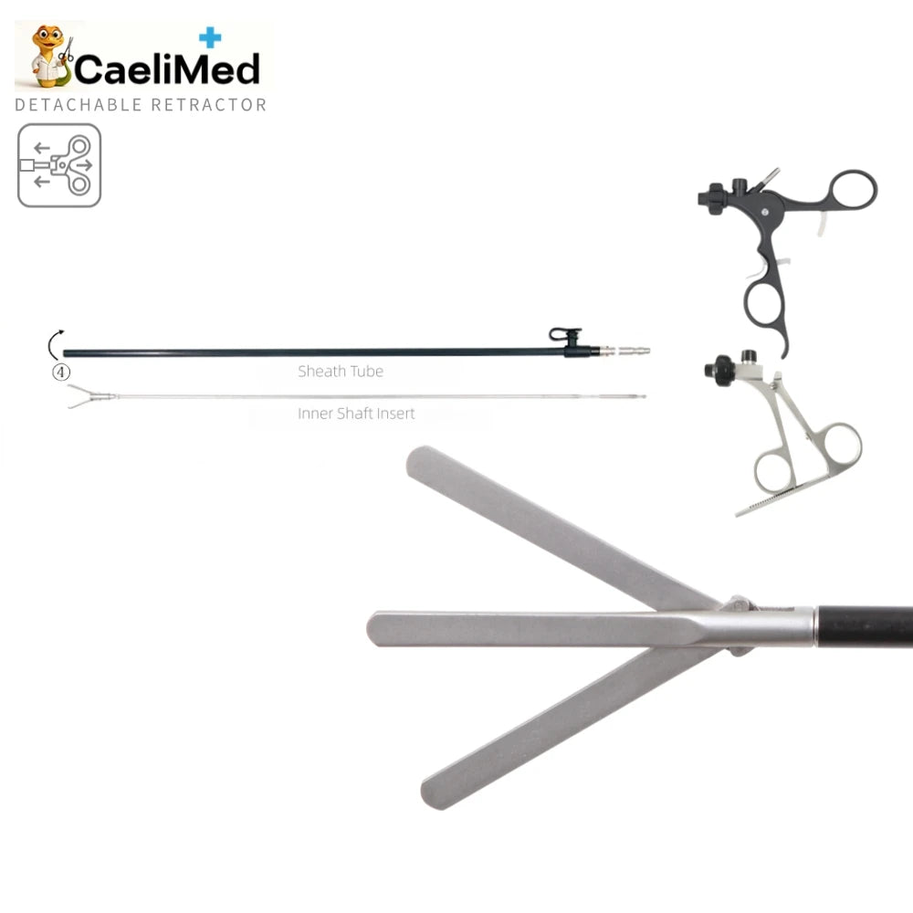 OEM Detachable Laparoscopic Retractor Kit, Reusable Laparoscopy Instrument Compatible with Storz, minimal invasive surgery