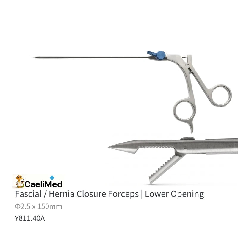 Reusable Laparoscopic Suture Passer, Port Closure Forceps for Hernia Repair | Minimally Invasive Surgical Instrument