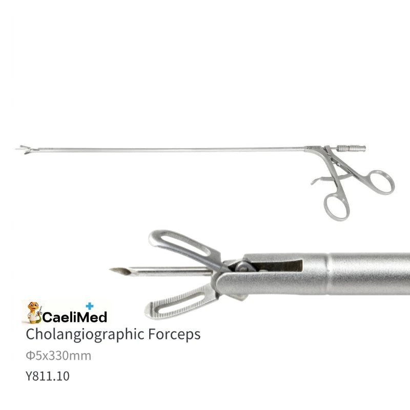 Cholangiography Forceps, Stainless Steel Surgical Instrument