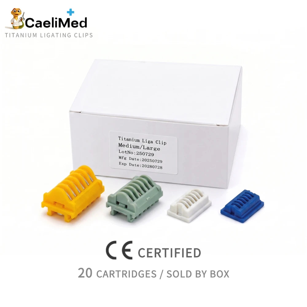 Titanium Ligation Clips 20 Cartridges/ Box