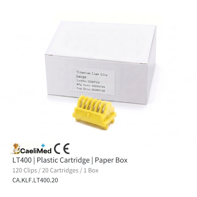 Titanium Ligation Clips 20 Cartridges/ Box