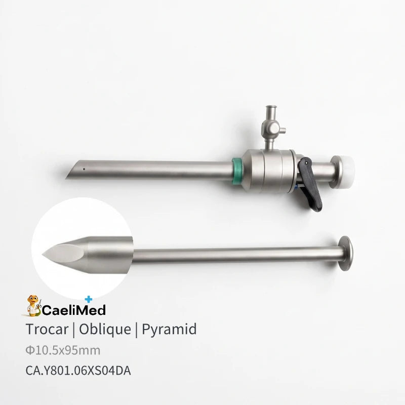Factory Direct Heavy-Duty Reusable Laparoscopic Trocars, Autoclavable Surgical Piercing Set with Flip-Seal Anti-Gas Leak Valve