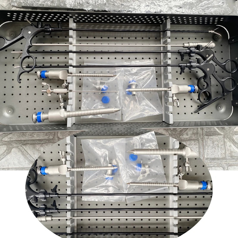 Sterilization Container Medical Disinfection Box 1/2 Layer Laparoscopic Sterilising trays