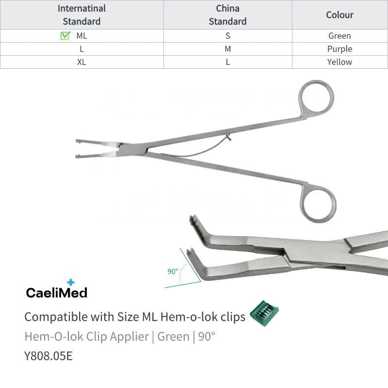 Hem-O-Lok Clip Applier for Open Surgery Medical Instrument Polymer Ligating Clips Applier surgical applicator