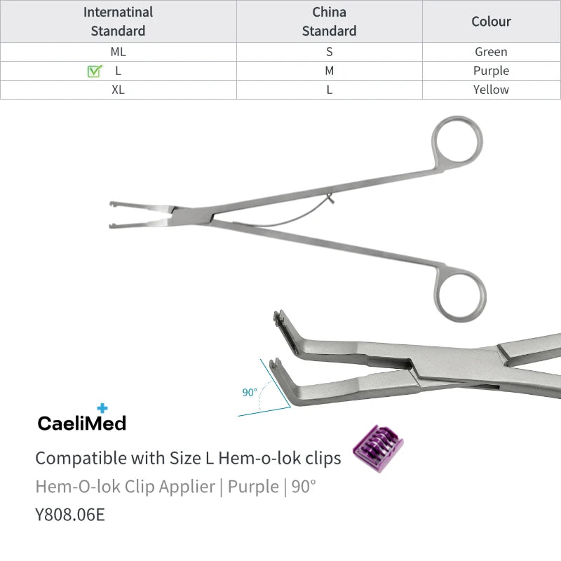 Hem-O-Lok Clip Applier for Open Surgery Medical Instrument Polymer Ligating Clips Applier surgical applicator