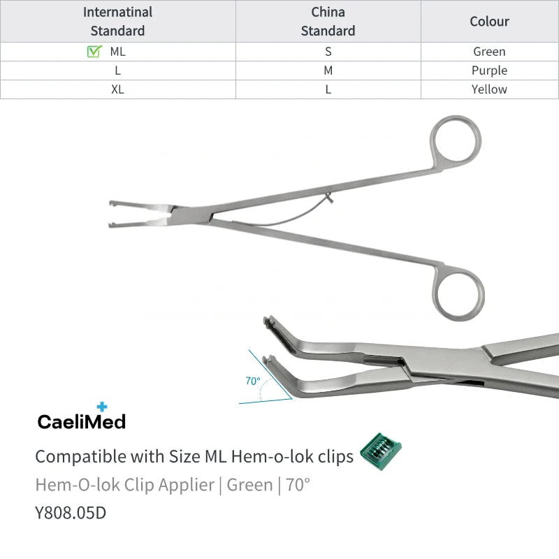 Hem-O-Lok Clip Applier for Open Surgery Medical Instrument Polymer Ligating Clips Applier surgical applicator