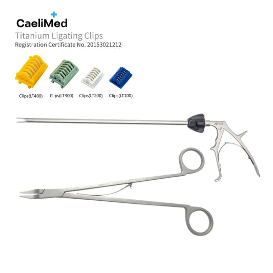 120 Clips Per Box Titanium Ligating Clips LT100 LT200 LT300 LT400 Hemostatic Clips for Laparoscopic Minimally Invasive Surgical Vessel Ligation Procedures