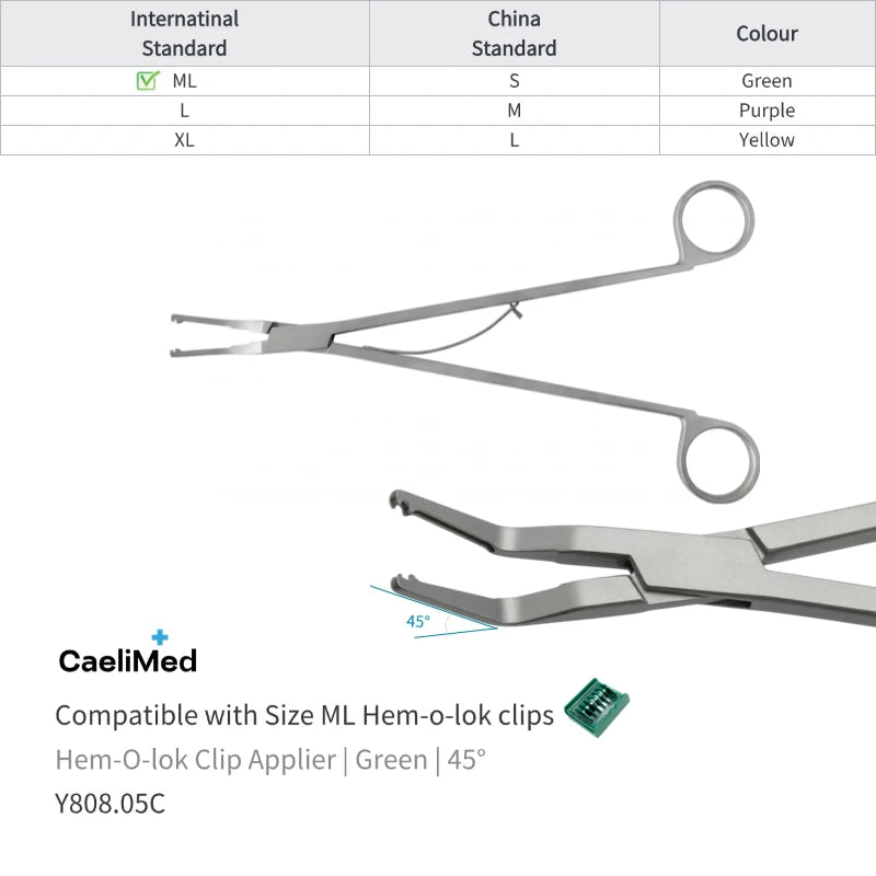 Hem-O-Lok Clip Applier for Open Surgery Medical Instrument Polymer Ligating Clips Applier surgical applicator