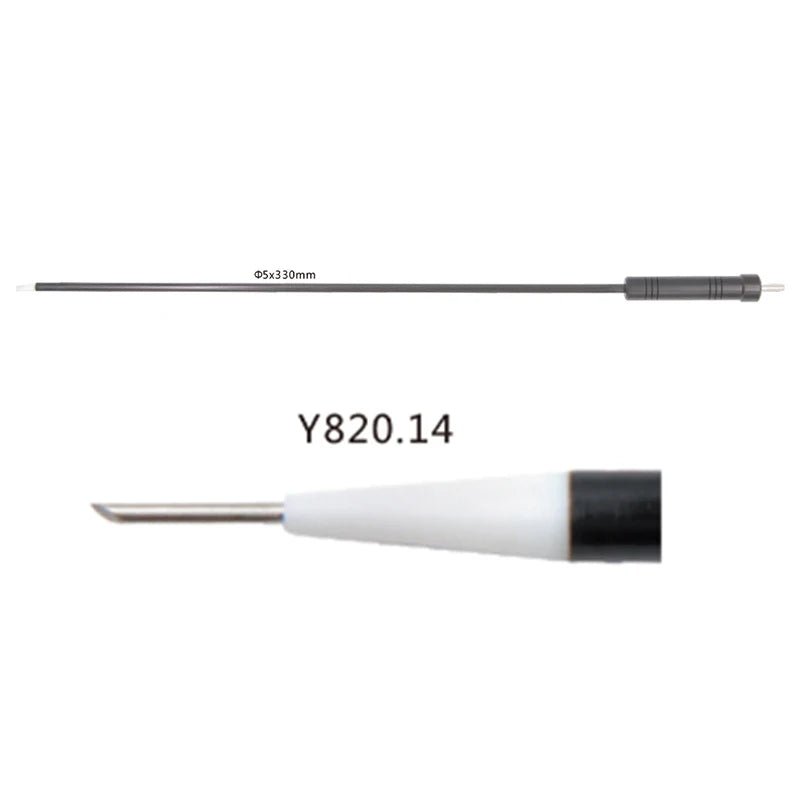 Reusable Laparoscopic L-Hook Monopolar Electrode with PFTE Tip, 3mm 5mm Pediatric Electrosurgical Hook, Minimally Invasive