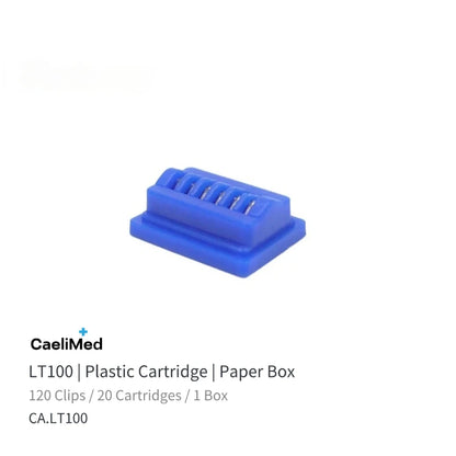 Titanium Ligating Clips, 120pcs per Box LT100 LT200 LT300 LT400, Hemostatic Clips for Laparoscopic Minimally Invasive Surgery
