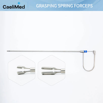 Reusable Spring-loaded Grasping Forceps – Laparoscopic Self-locking Ratchet Grasper for Surgery ON SALE