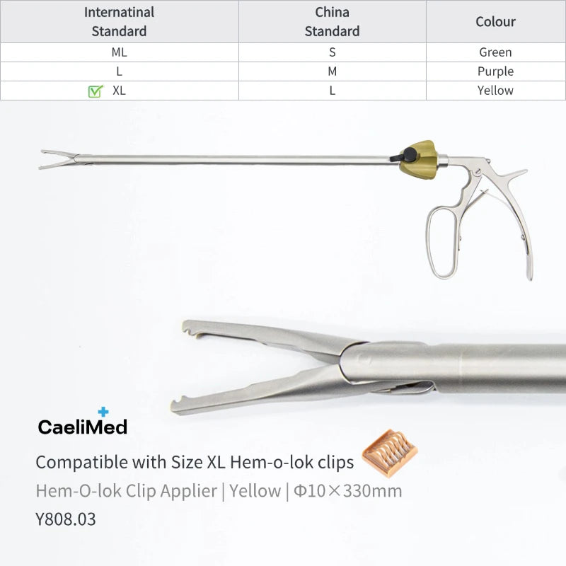 Reuseable Laparoscopic Hemolok Clip Applier Polymer Ligation Clip Applicator Surgical Endoscopic Clips