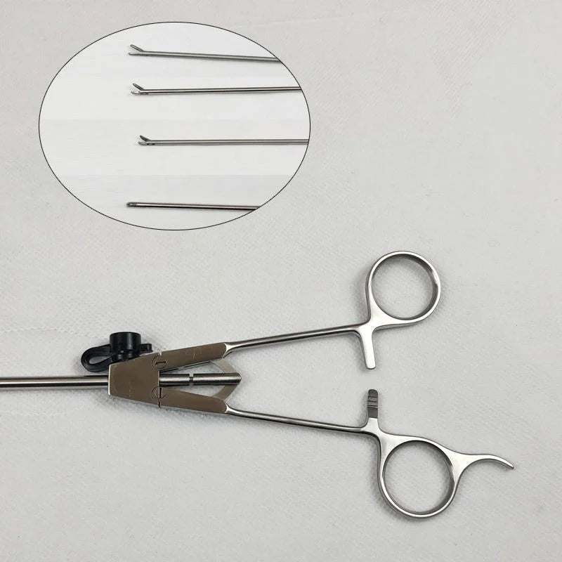 Laparoscopic Titanium Needle Holder, O Shape, Gun Type, V1, V2, V3, V4 φ5x330mm