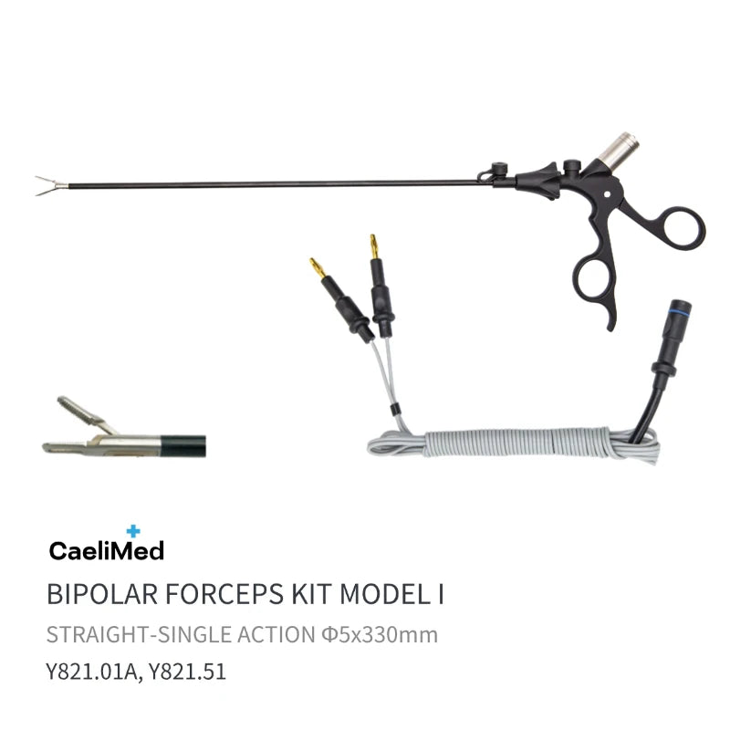 Reusable Bipolar Coagulation Forceps – Laparoscopic Electrosurgical Hemostatic Forceps for Surgery
