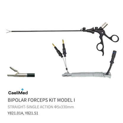 Reusable Bipolar Coagulation Forceps – Laparoscopic Electrosurgical Hemostatic Forceps for Surgery