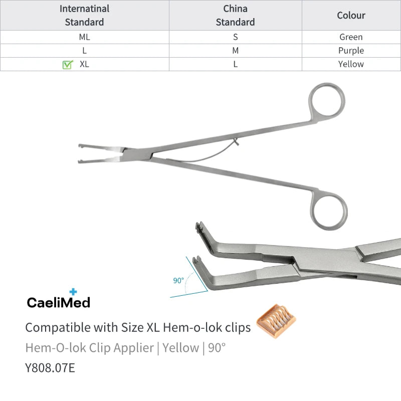 OEM/ODM Factory Direct, Open Surgery Hem-O-Lok Clip Applier for Polymer Ligating Clips, surgical applicator