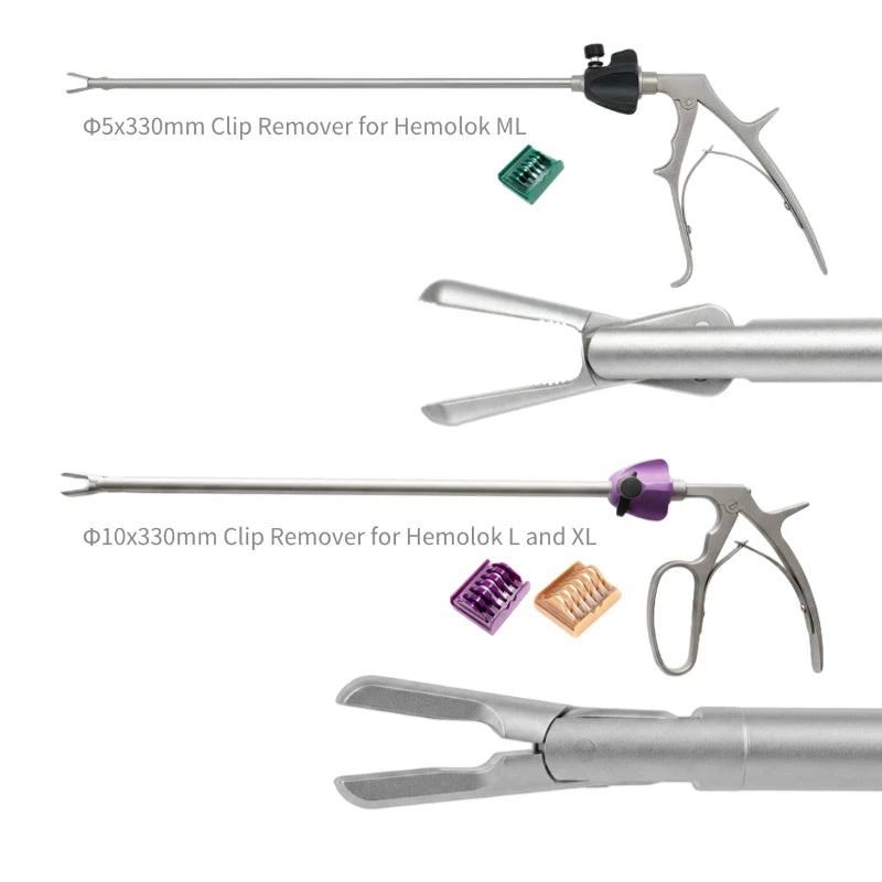Hem-O-Lok Clip Remover Stainless Steel Autoclavable Clip Removal Surgical Instrument for Minimally Invasive Laparoscopic Surgical Procedures