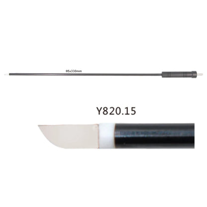 Reusable Laparoscopic L-Hook Monopolar Electrode with PFTE Tip, 3mm 5mm Pediatric Electrosurgical Hook, Minimally Invasive