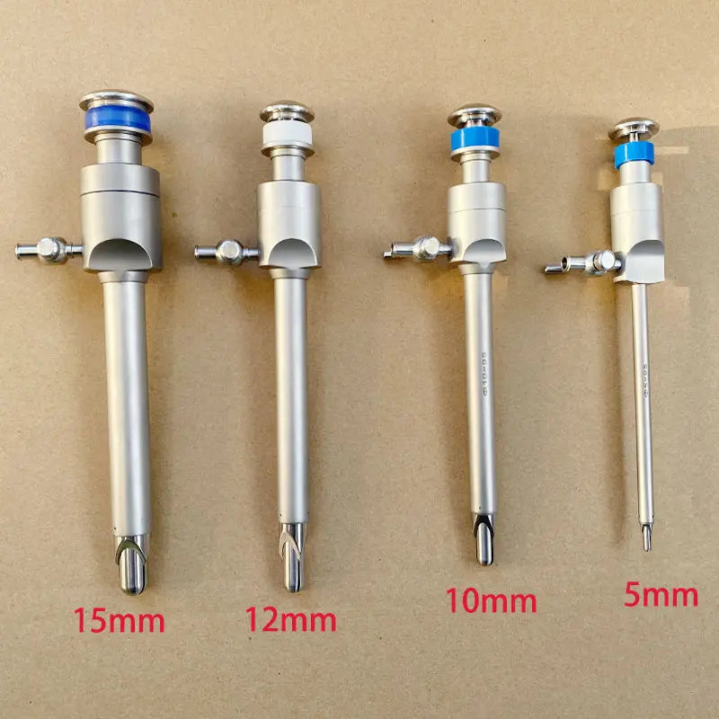 Reusable Laparoscopic Magnetic Sealing Trocar, Autoclavable Surgical Piercing Set with Flip-Seal Anti-Gas Leak Valve