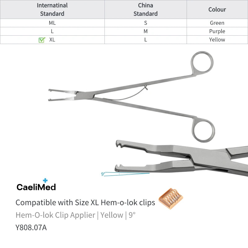 OEM/ODM Factory Direct, Open Surgery Hem-O-Lok Clip Applier for Polymer Ligating Clips, surgical applicator