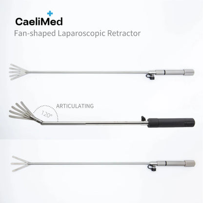 Reusable Fan-shaped Laparoscopic Retractor – 3/5-blade Stainless Steel Expanding Retractor for Surgery