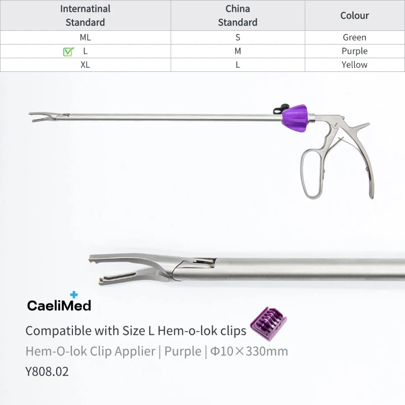 Reuseable Laparoscopic Hemolok Clip Applier Polymer Ligation Clip Applicator Surgical Endoscopic Clips