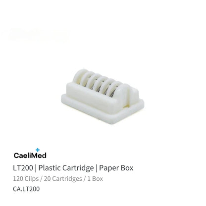 Titanium Ligating Clips, 120pcs per Box LT100 LT200 LT300 LT400, Hemostatic Clips for Laparoscopic Minimally Invasive Surgery