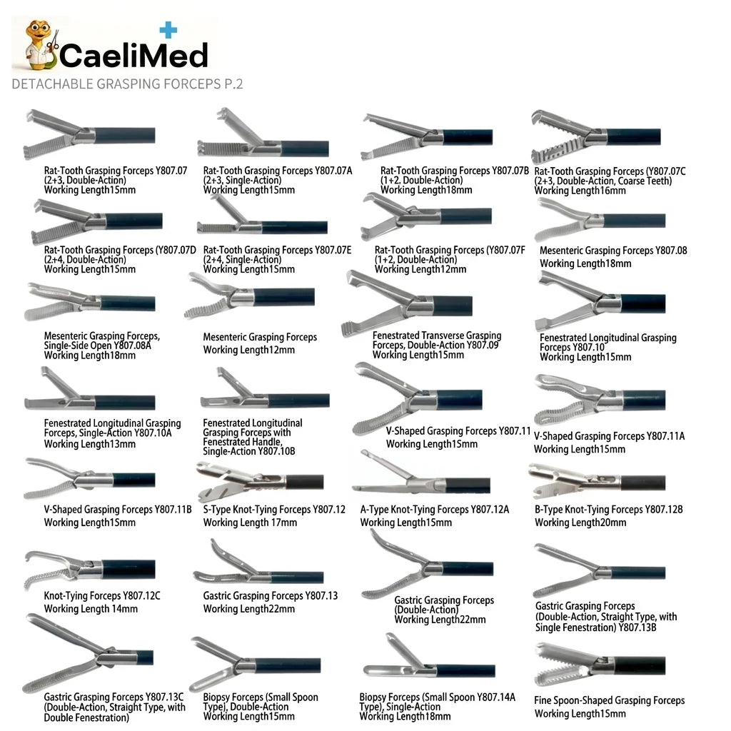 Detachable Laparoscopic Grasping Forceps Compatible with Storz Durable Customized Design for Laparoscopic Minimally Invasive Surgery Surgical Training