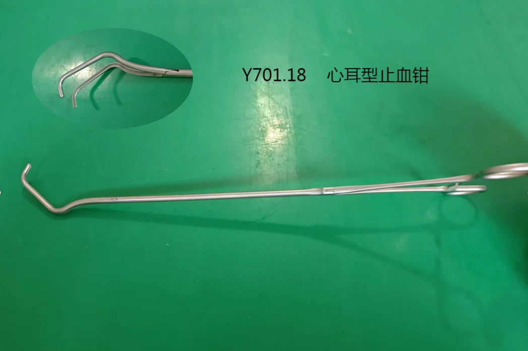 Stainless Steel Thoracic Surgical Hemostatic Forceps - Curved Kelly Clamp for Thoracoscopic Surgery, General Surgical Practice
