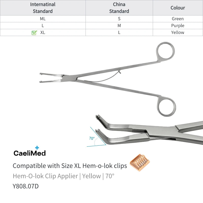 Hem-O-Lok Clip Applier for Open Surgery Medical Instrument Polymer Ligating Clips Applier surgical applicator
